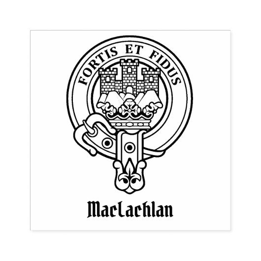 Clan MacLachlan Crest Rubber Stamp Rubberstempel (Afrduk)