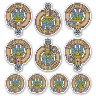 Clan MacLachlan Crest Sticker Set