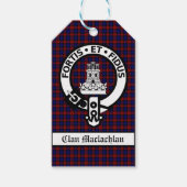 Clan Maclachlan Crest & Tartan Cadeaulabel (Voorkant)