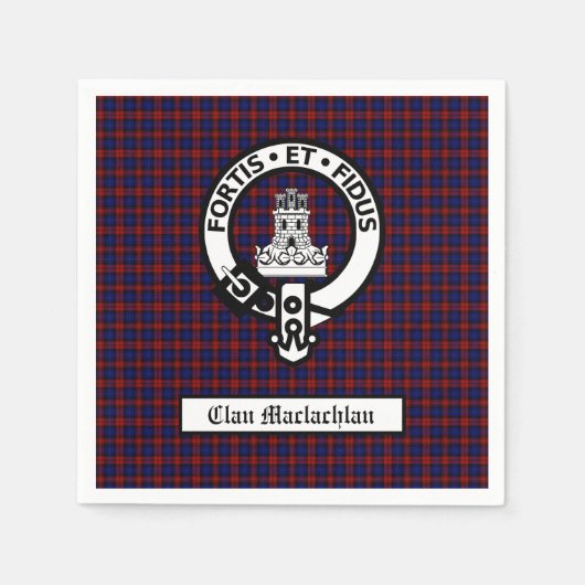 Clan Maclachlan Crest & Tartan  Servet (Voorkant)