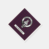 Clan Maclachlan Crest & Tartan  Servet (Hoek)