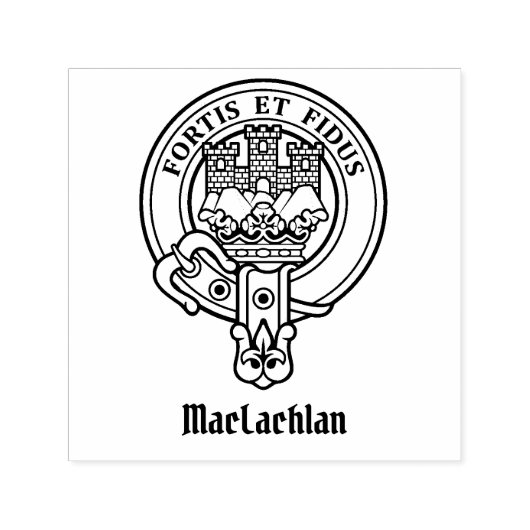 Clan MacLachlan Crest Zelfinktende Stempel (Design)