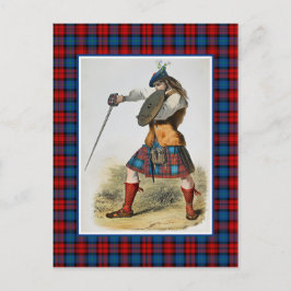 Clan MacLachlan Illustratie Tartan Lijst Briefkaart