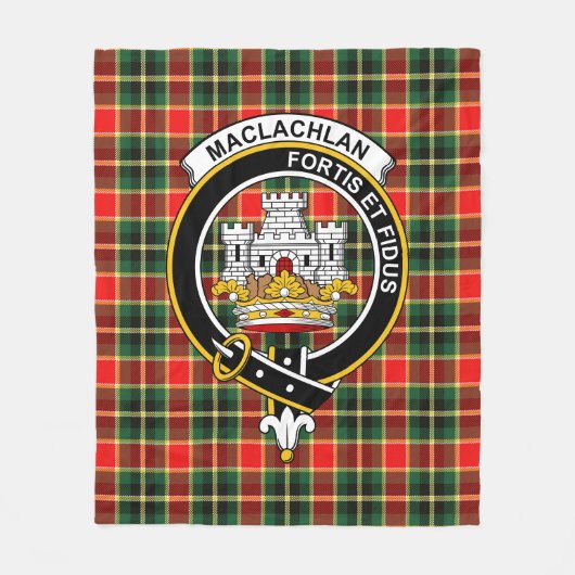 Clan MacLachlan jager Modern Tartan Pset Fleece Deken (Voorkant)