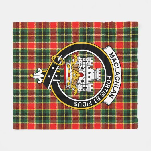 Clan MacLachlan jager Modern Tartan Pset Fleece Deken (Voorkant (Horizontaal))