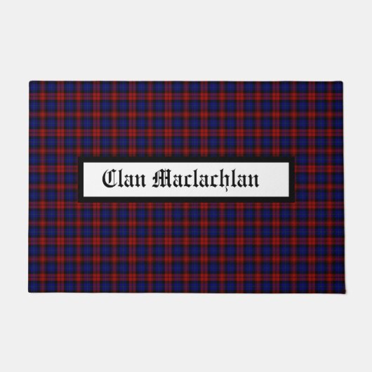 Clan Maclachlan Modern  Tartan Deurmat (Voorkant)