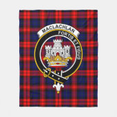 Clan MacLachlan Modern Tartan Pset Fleece Deken (Voorkant)