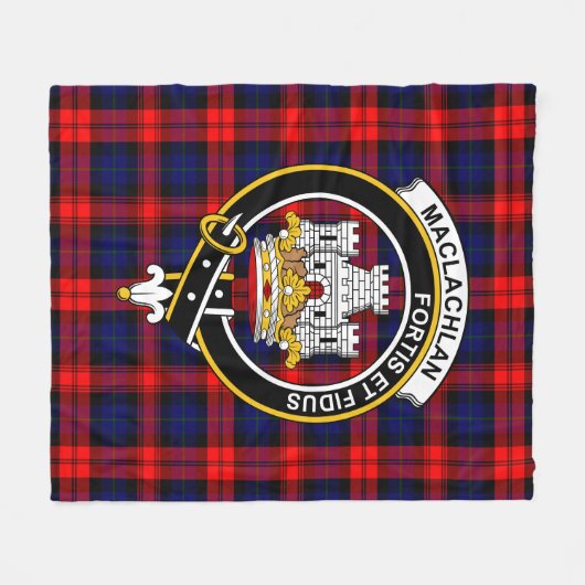 Clan MacLachlan Modern Tartan Pset Fleece Deken (Voorkant (Horizontaal))