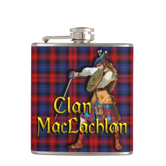 Clan MacLachlan Oud Schotland Heupfles (Voorkant)
