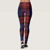 Clan MacLachlan Pset Tartan Red Paarse Check Leggings (Achterkant)