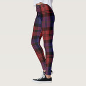 Clan MacLachlan Pset Tartan Red Paarse Check Leggings (Links)