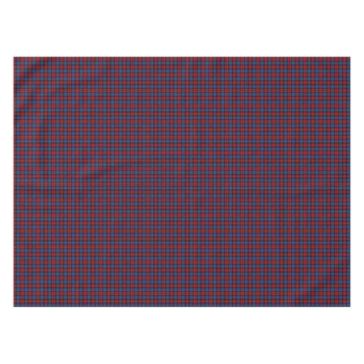 Clan MacLachlan Royal Blue en Rood Schotse Tartan Tafelkleed (Voorkant (Horizontaal))
