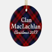 Clan MacLachlan Scottish Tartan Keramisch Ornament (Rechts)