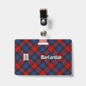 Clan MacLachlan Tartan Badge (Voorzijde met clip)