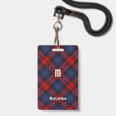 Clan MacLachlan Tartan Badge (Voorzijde met lanyard)