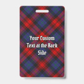 Clan MacLachlan Tartan Badge (Achterkant)