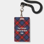 Clan MacLachlan Tartan Badge (Achterkant met lanyard)