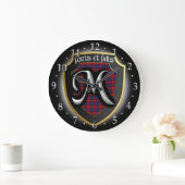 Clan MacLachlan Tartan Clock Grote Klok (Huis)