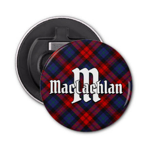 Clan MacLachlan Tartan Flesopener Button Flesopener