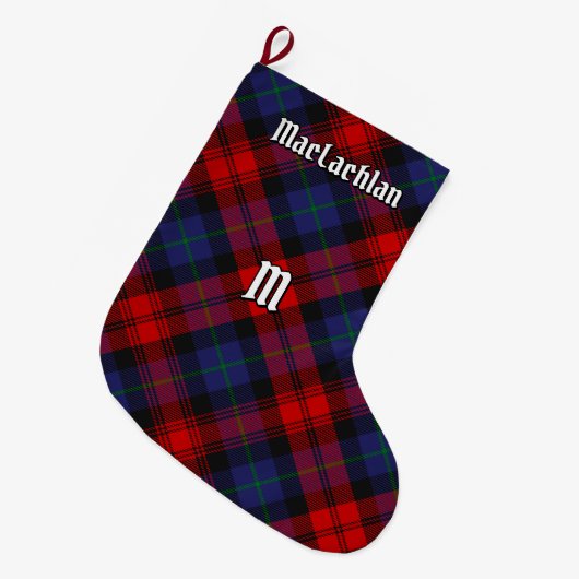 Clan MacLachlan Tartan Grote Kerstsok (Voorkant (Hangend))