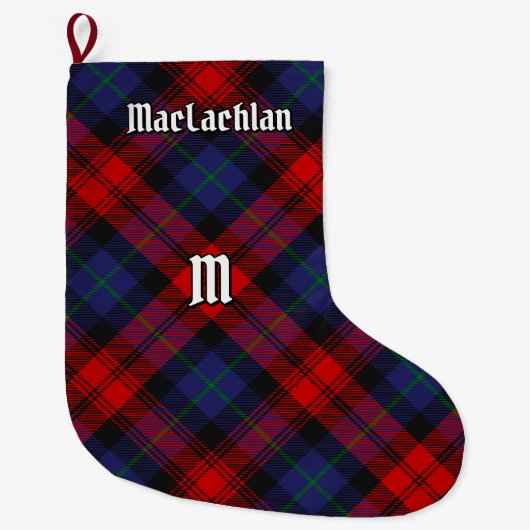 Clan MacLachlan Tartan Grote Kerstsok (Voorkant)