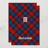 Clan MacLachlan Tartan Kaart (Voorkant / Achterkant)