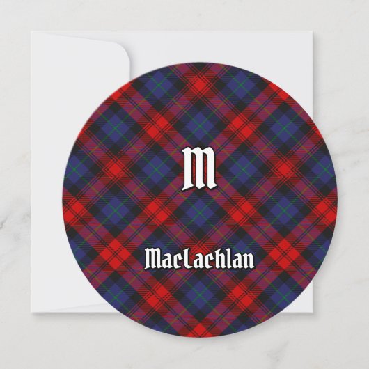 Clan MacLachlan Tartan Kaart (Voorkant)