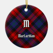 Clan MacLachlan Tartan Keramisch Ornament (Voorkant)