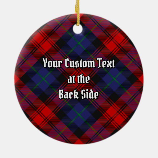 Clan MacLachlan Tartan Keramisch Ornament (Achterkant)
