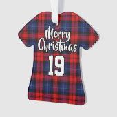 Clan MacLachlan Tartan Kersttrui Ornament (voorkant)