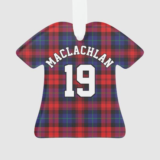 Clan MacLachlan Tartan Kersttrui Ornament (achterkant)