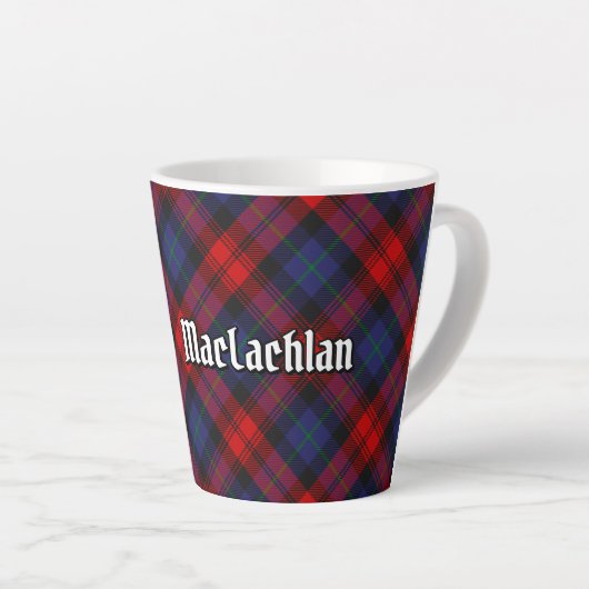 Clan MacLachlan Tartan Latte Mok (Rechterhoek)