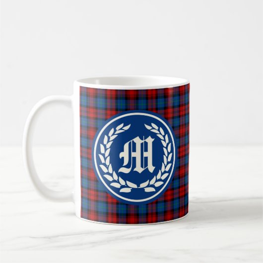 Clan MacLachlan Tartan Monogram Koffiemok (Links)