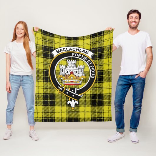 Clan MacLachlan Tartan Pset Fleece Deken (In situ)