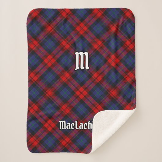 Clan MacLachlan Tartan Sherpa Deken (Voorkant)