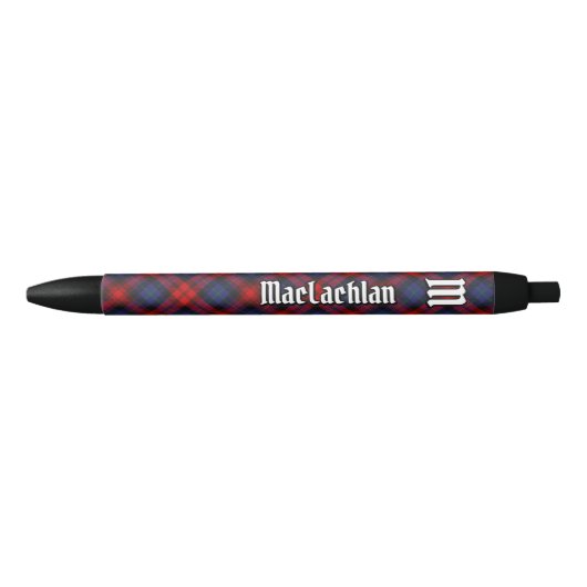 Clan MacLachlan Tartan Zwarte Inkt Pen (Voorkant)