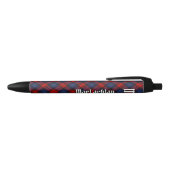 Clan MacLachlan Tartan Zwarte Inkt Pen (Bovenkant)