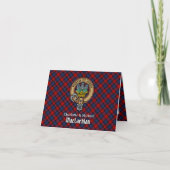 Clan MacLachlan Wapen over Tartan (Voorkant)