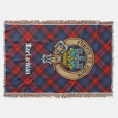 Clan MacLachlan Wapen over Tartan Deken (Voorkant)