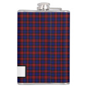 Clan Maclachlan Wapen & Tartan Aanpasbaar Heupfles (Achterkant)