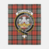 Clan MacLachlan Weathered Tartan Pset Fleece Deken (Voorkant)