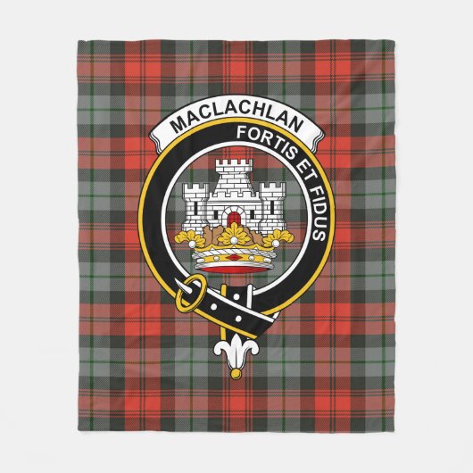 Clan MacLachlan Weathered Tartan Pset Fleece Deken (Voorkant)