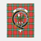 Clan MacLaine of Loch Buie Tartan Pset Fleece Deken (Voorkant)