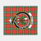 Clan MacLaine of Loch Buie Tartan Pset Fleece Deken (Voorkant (Horizontaal))