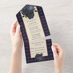 Clan Maclaine van Lochbuie Schotse Tartan  All In One Uitnodiging