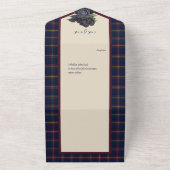 Clan Maclaine van Lochbuie Scottish Tartan All In One Uitnodiging (Buitenkant)