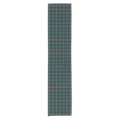 Clan MacLaren Blauw en Groen Schots Tartan Korte Tafelloper (Voorkant)