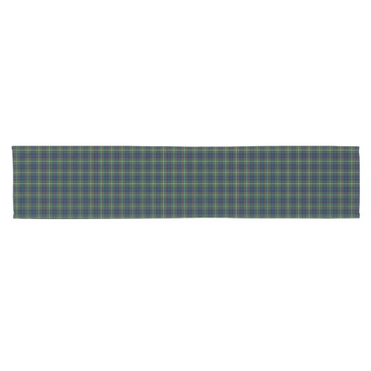Clan MacLaren Blauw en Groen Schots Tartan Korte Tafelloper (Horizontaal)