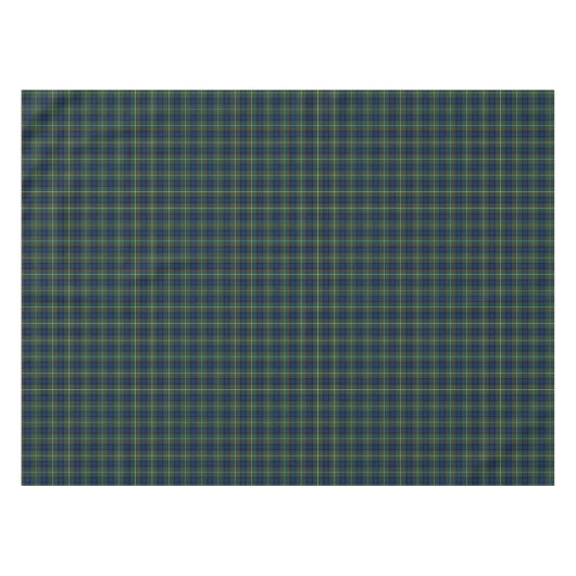 Clan MacLaren Blauw en Groen Schots Tartan Tafelkleed (Voorkant (Horizontaal))