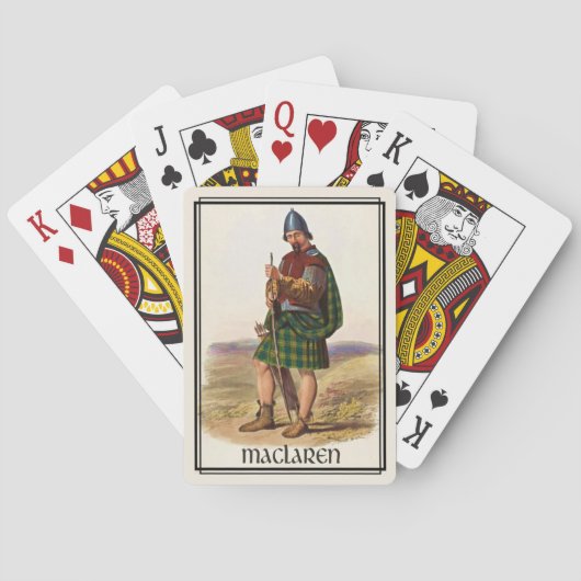 Clan MacLaren Classic Scotland Bicycle Deck Pokerkaarten (Achterkant)